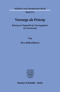 Vorsorge als Prinzip