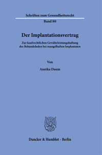 Der Implantationsvertrag