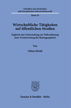 Wirtschaftliche Tätigkeiten auf öffentlichen Straßen Wirtschaftliche Tätigkeiten auf öffentlichen Straßen