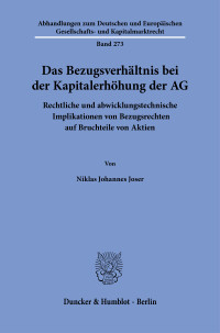 Das Bezugsverhältnis bei der Kapitalerhöhung der AG