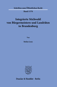 Integrierte Stichwahl von Bürgermeistern und Landräten in Brandenburg
