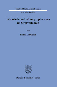 Die Wiederaufnahme propter nova im Strafverfahren