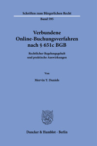 Verbundene Online-Buchungsverfahren nach § 651c BGB