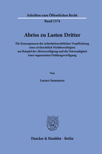 Abriss zu Lasten Dritter