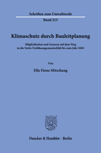 Klimaschutz durch Bauleitplanung