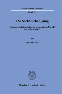 Die Sachbeschädigung