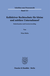 Kollektiver Rechtsschutz für kleine und mittlere Unternehmen?