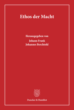 Ethos der Macht Ethos der Macht