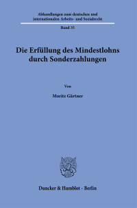 Die Erfüllung des Mindestlohns durch Sonderzahlungen