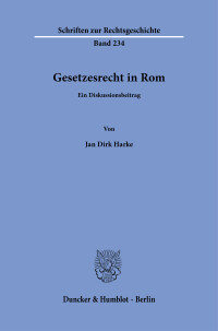 Gesetzesrecht in Rom