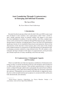 Asset Laundering Through Cryptocurrency in Emerging and Informal Economies