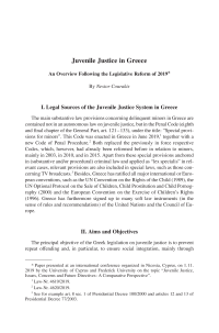 Juvenile Justice in Greece
