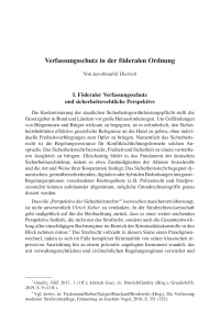 Verfassungsschutz in der föderalen Ordnung