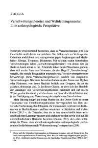 Verschwörungstheorien und Weltdeutungsmuster