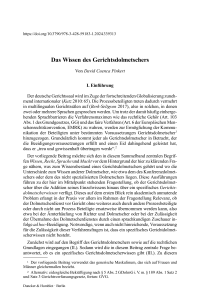 Das Wissen des Gerichtsdolmetschers