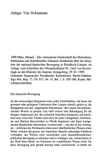 Anlage: Vier Dokumente