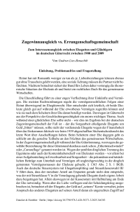 Zugewinnausgleich vs. Errungenschaftsgemeinschaft