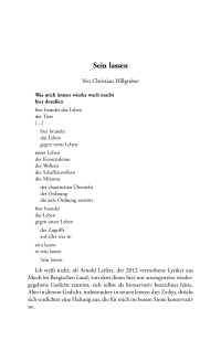 Sein lassen