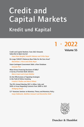 Credit and Capital Markets – Kredit und Kapital