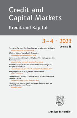 Credit and Capital Markets – Kredit und Kapital