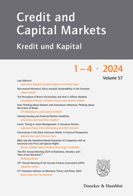 Credit and Capital Markets – Kredit und Kapital