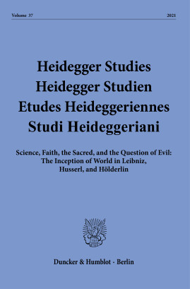 Heidegger Studies / Heidegger Studien / Etudes Heideggeriennes / Studi Heideggeriani