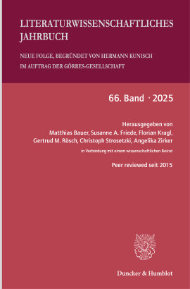 Literaturwissenschaftliches Jahrbuch