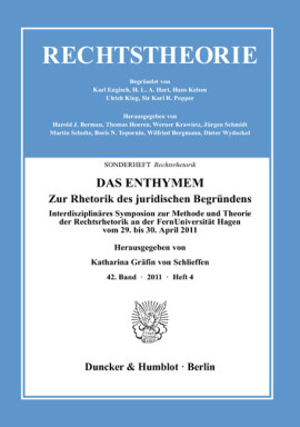 DAS ENTHYMEM (Sonderheft Rechtsrhetorik)