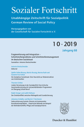 Fragmentierung und Integration – Schnittstellenprobleme und Schnittstellenmanagement im deutschen Sozialstaat
