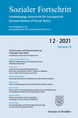 Tarifautonomie und Flächentarifvertrag – Totgesagte leben länger