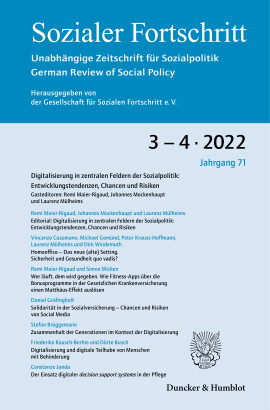 Digitalisierung in zentralen Feldern der Sozialpolitik: Entwicklungstendenzen, Chancen und Risiken