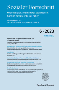 Solidarität in der gesetzlichen Kranken- und Pflegeversicherung