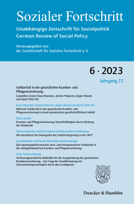 Solidarität in der gesetzlichen Kranken- und Pflegeversicherung