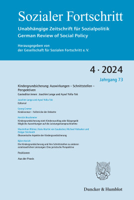 Kindergrundsicherung: Auswirkungen – Schnittstellen – Perspektiven