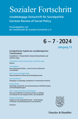 Sozialpolitische Aspekte der sozialökologischen Transformation