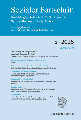 Absicherung der Langlebigkeit: Unentbehrlich oder überlebt?